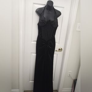 👠Plus Size Goth/Sexy Velvet Evening Gown👠